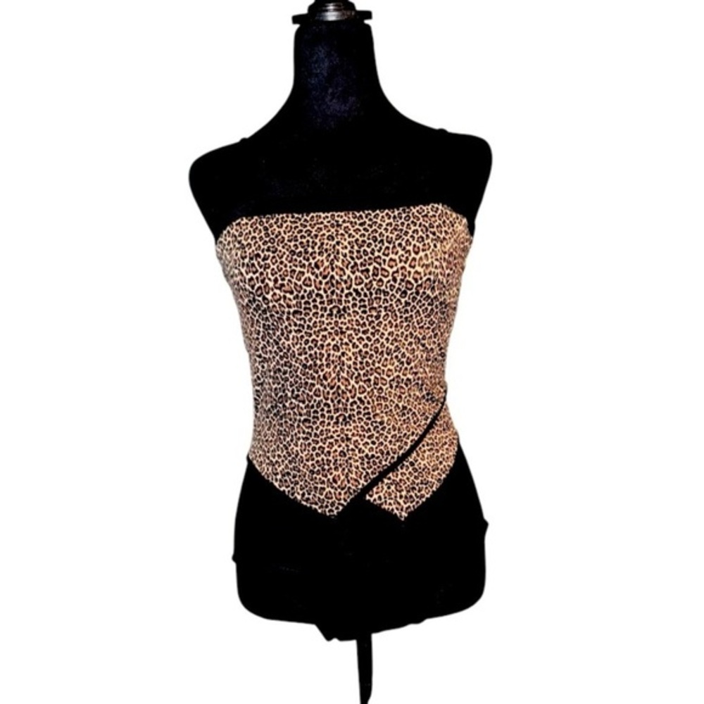 VTG It Figures Swimsuit Women Size 14 One Piece cheetah Tummy Thinner Bathing S